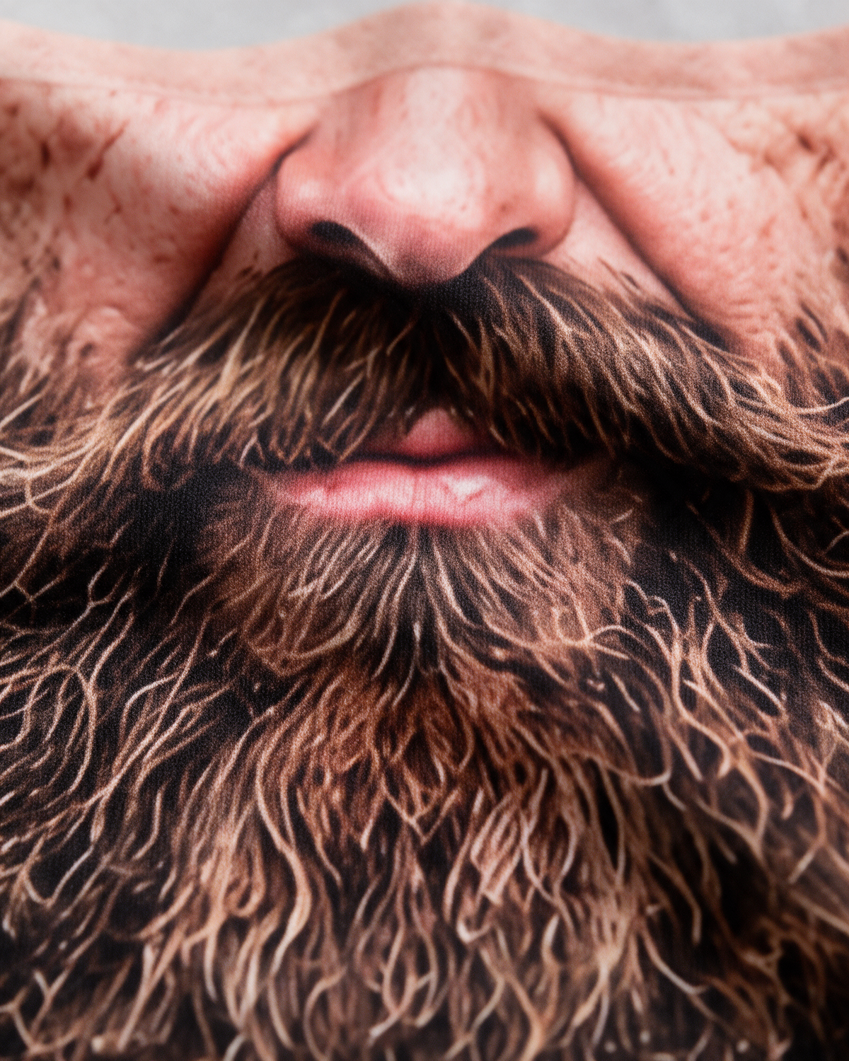 Novelty face-print balaclava material