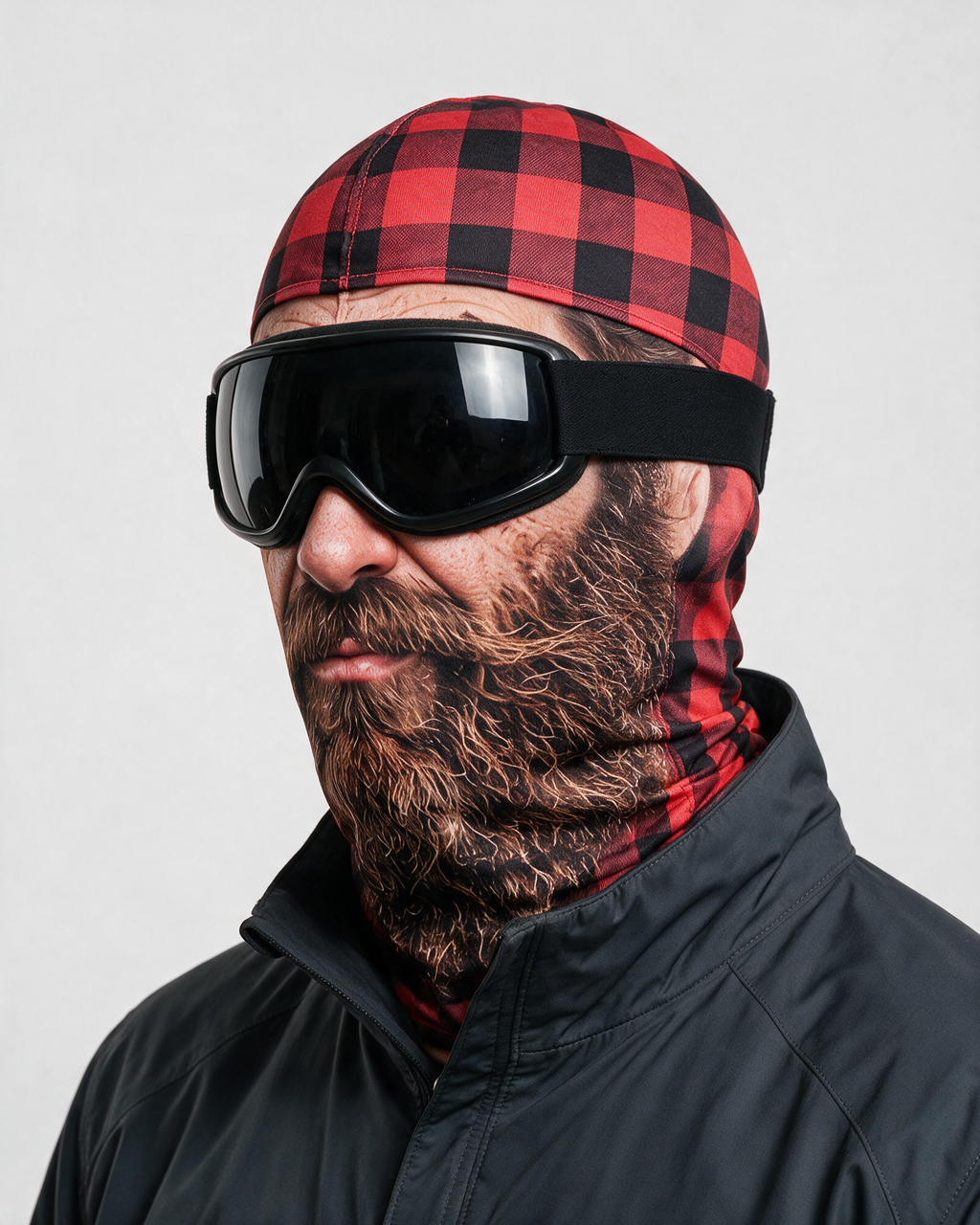 Novelty face-print balaclava fit
