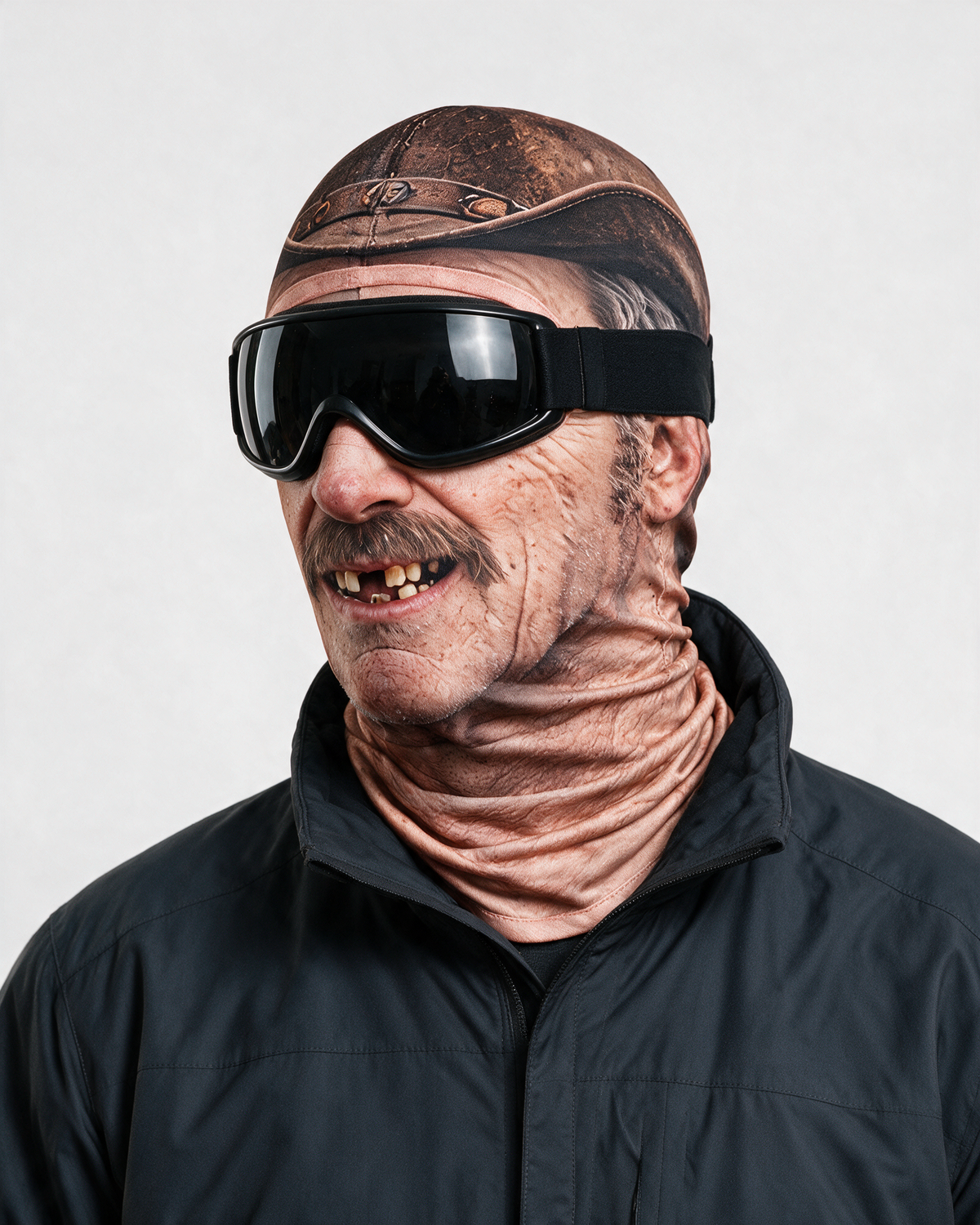 Novelty face-print balaclava fit