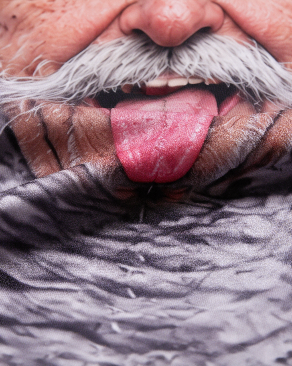 Novelty face-print balaclava material