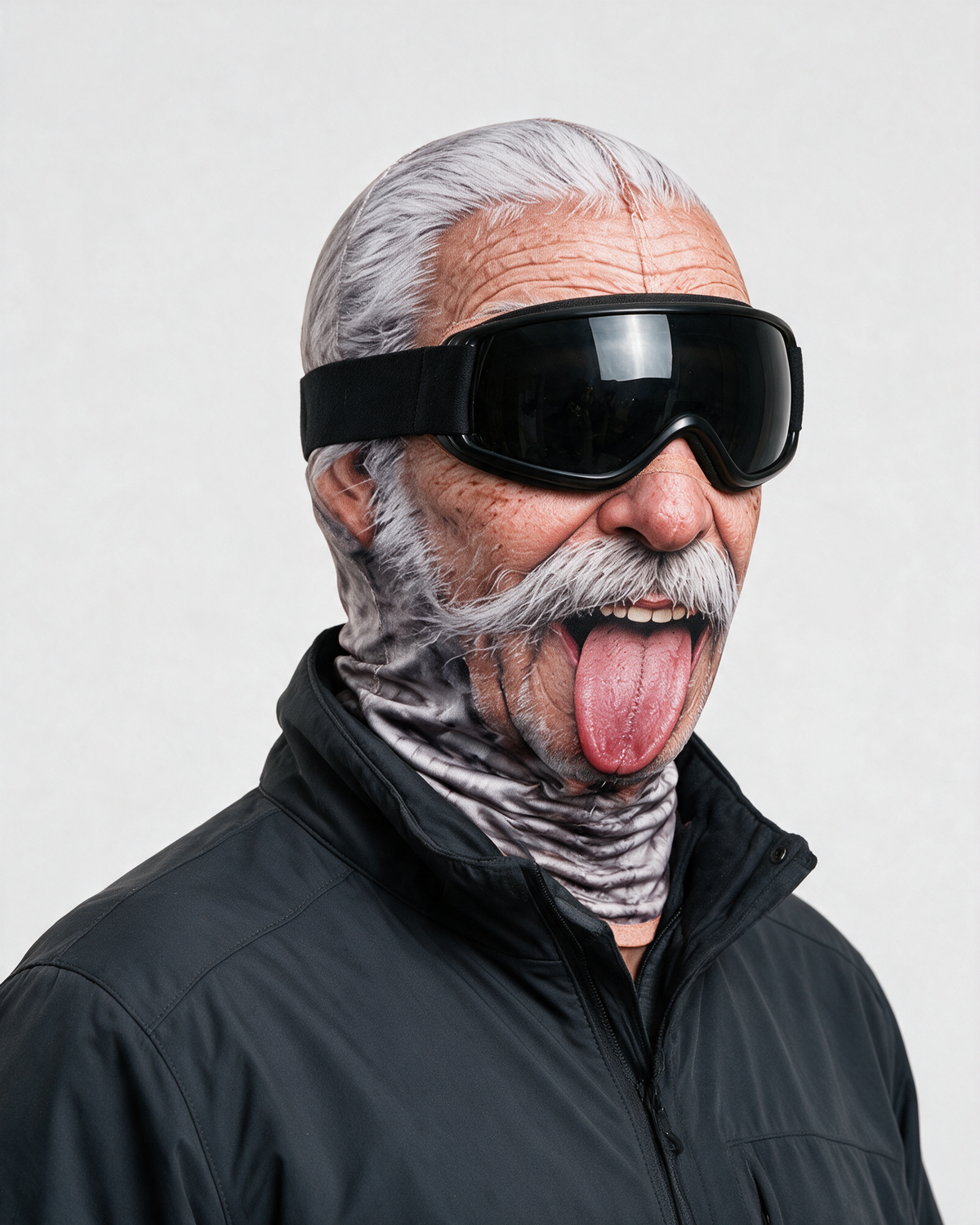 Novelty face-print balaclava fit