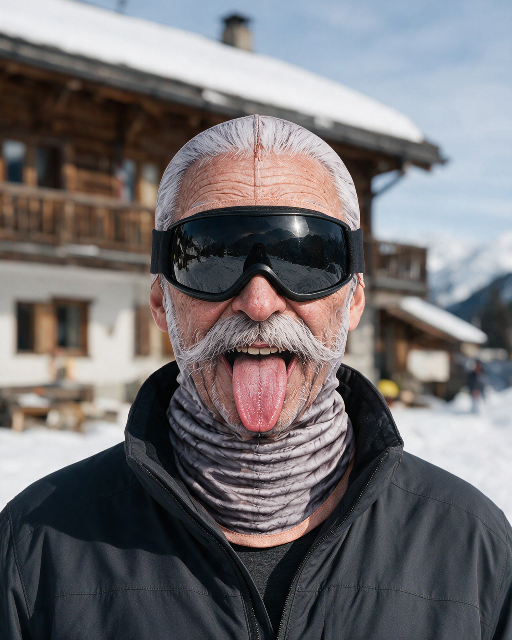 Novelty face-print balaclava lifestyle