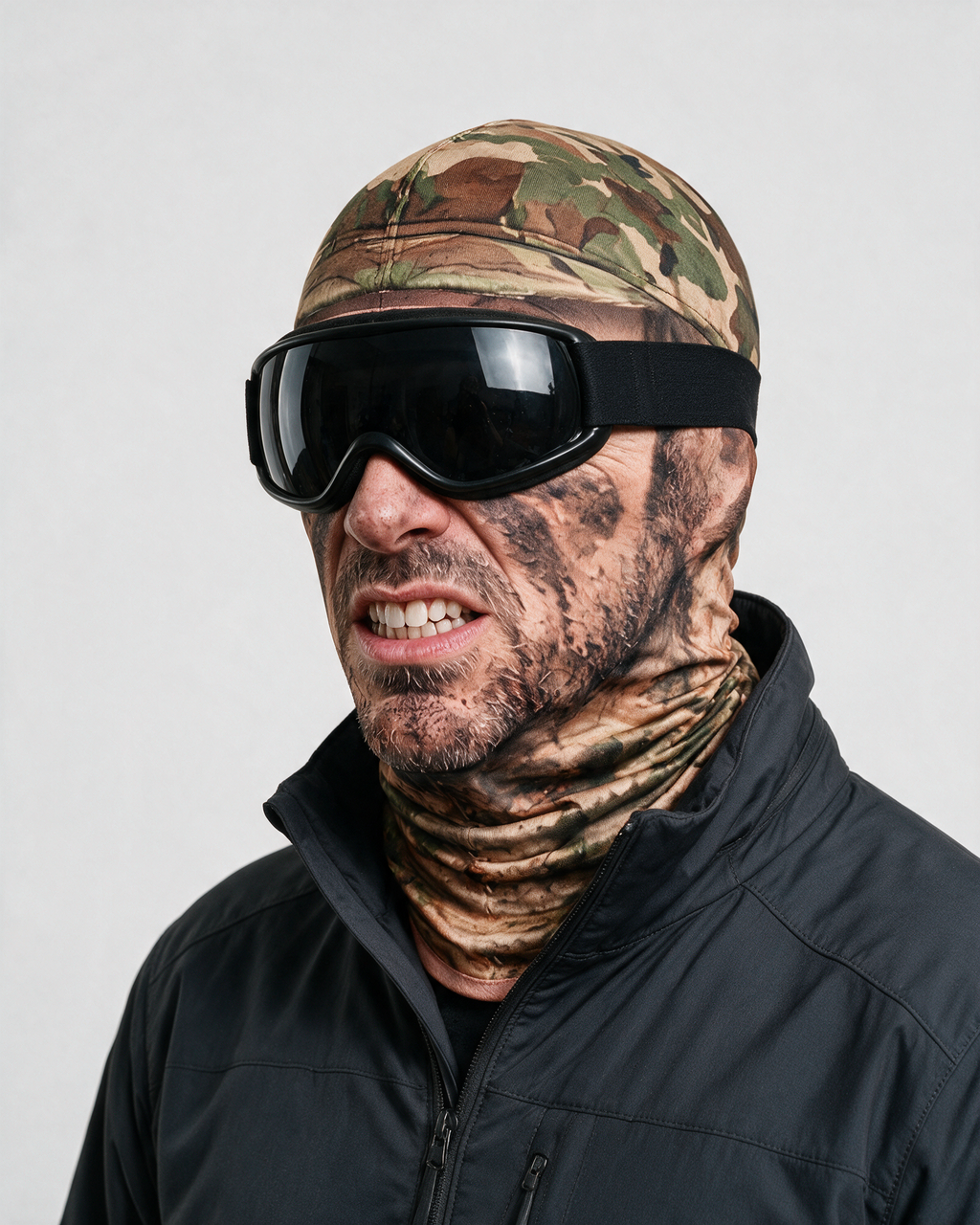 Novelty face-print balaclava fit