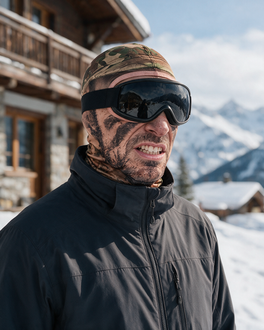 Novelty face-print balaclava lifestyle