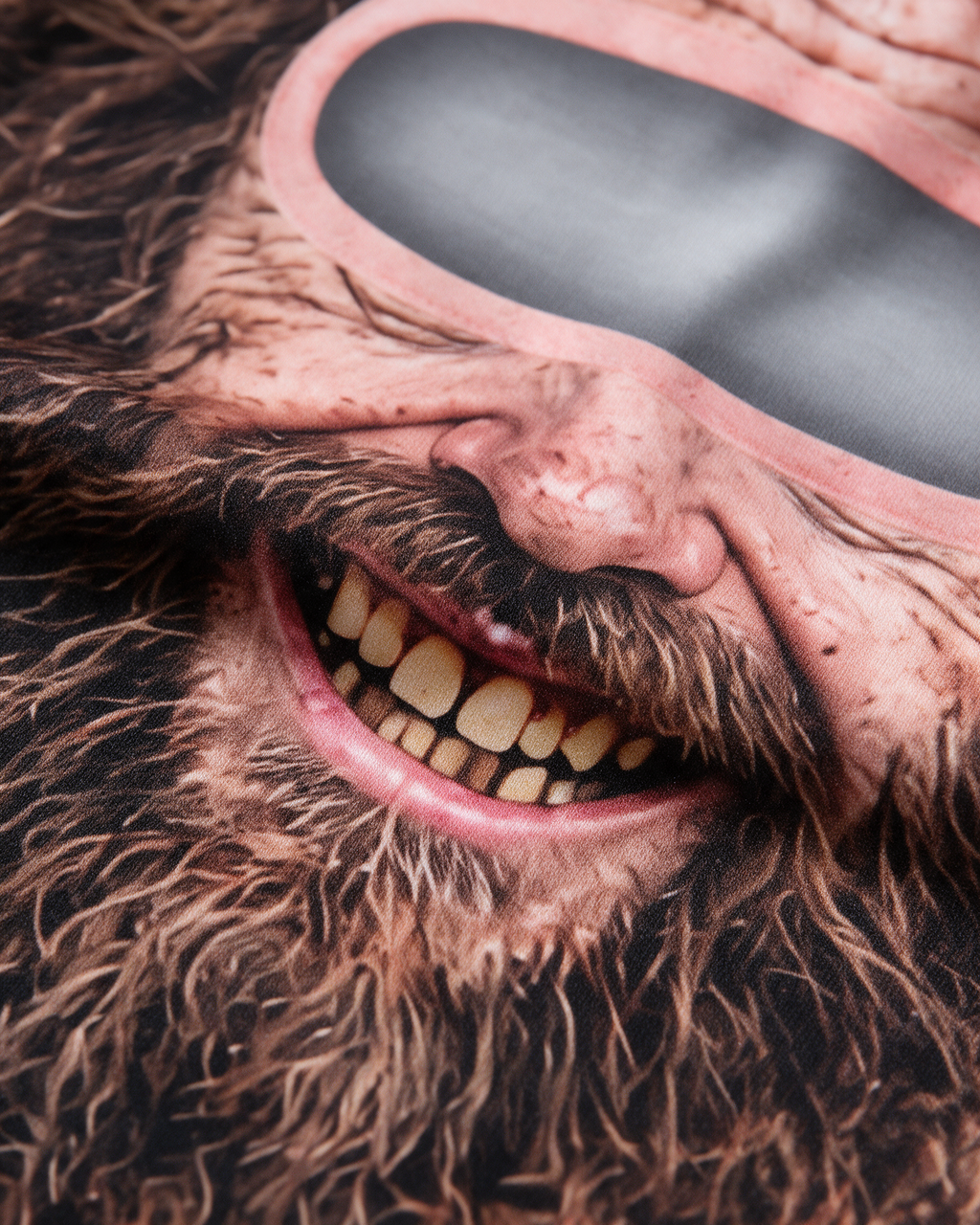Novelty face-print balaclava material