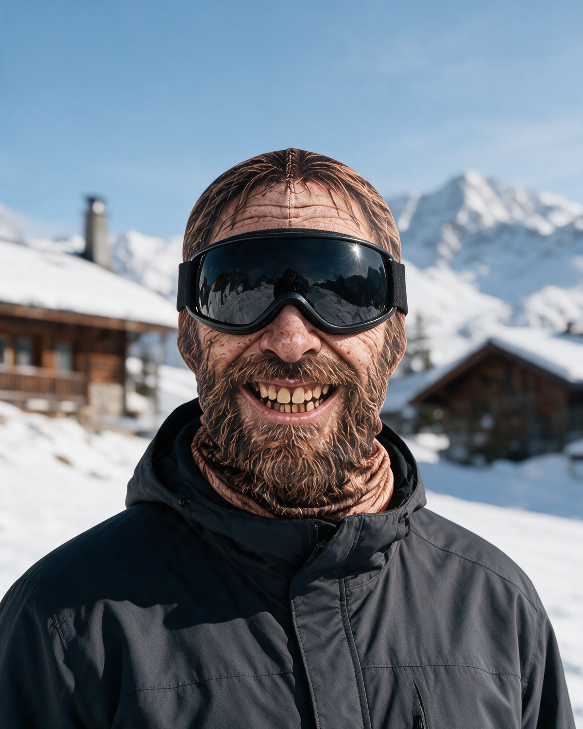 Novelty face-print balaclava lifestyle