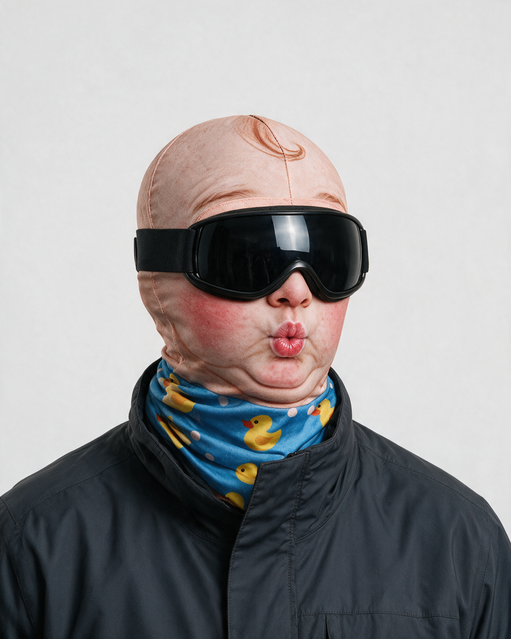 Novelty face-print balaclava fit