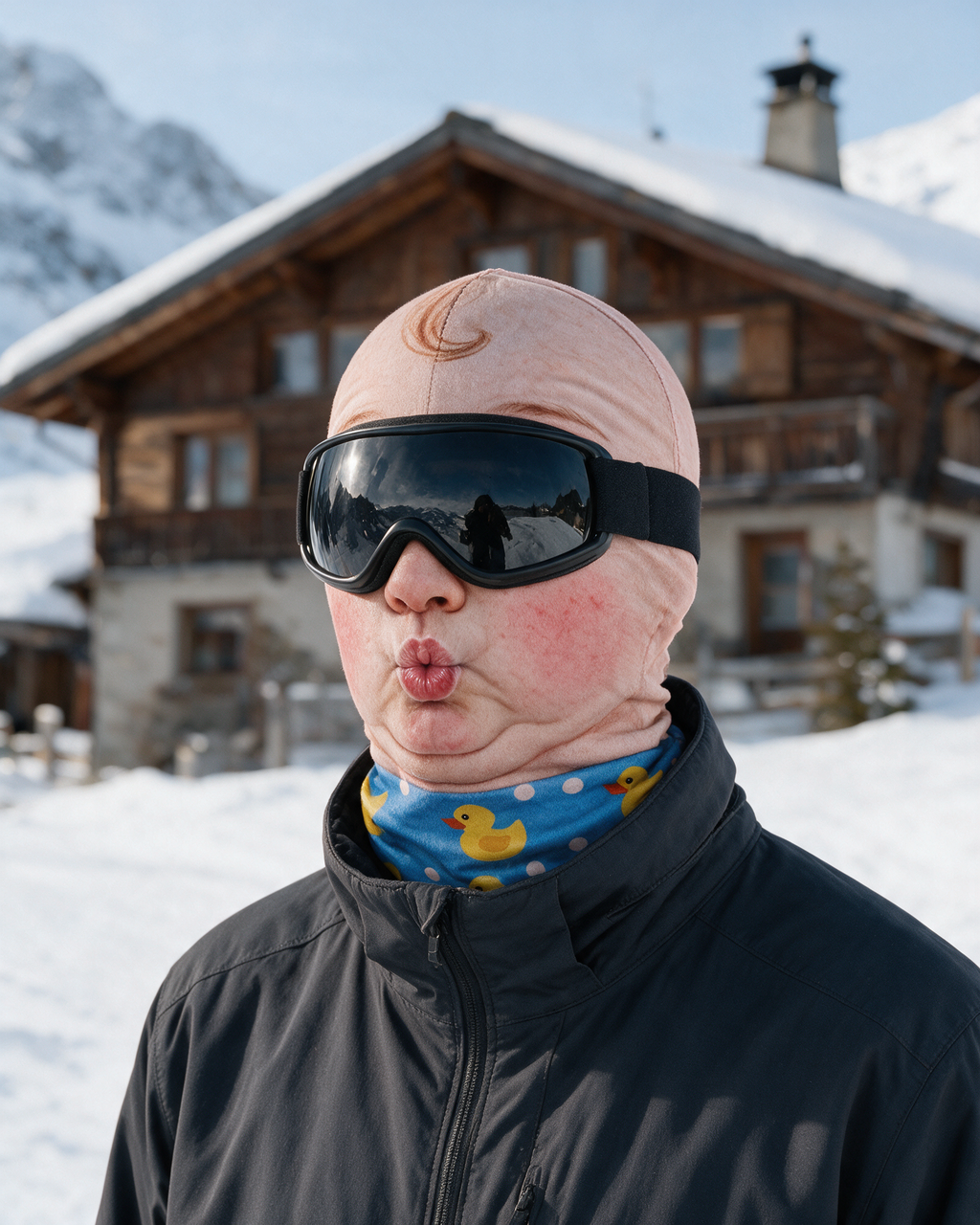 Novelty face-print balaclava lifestyle