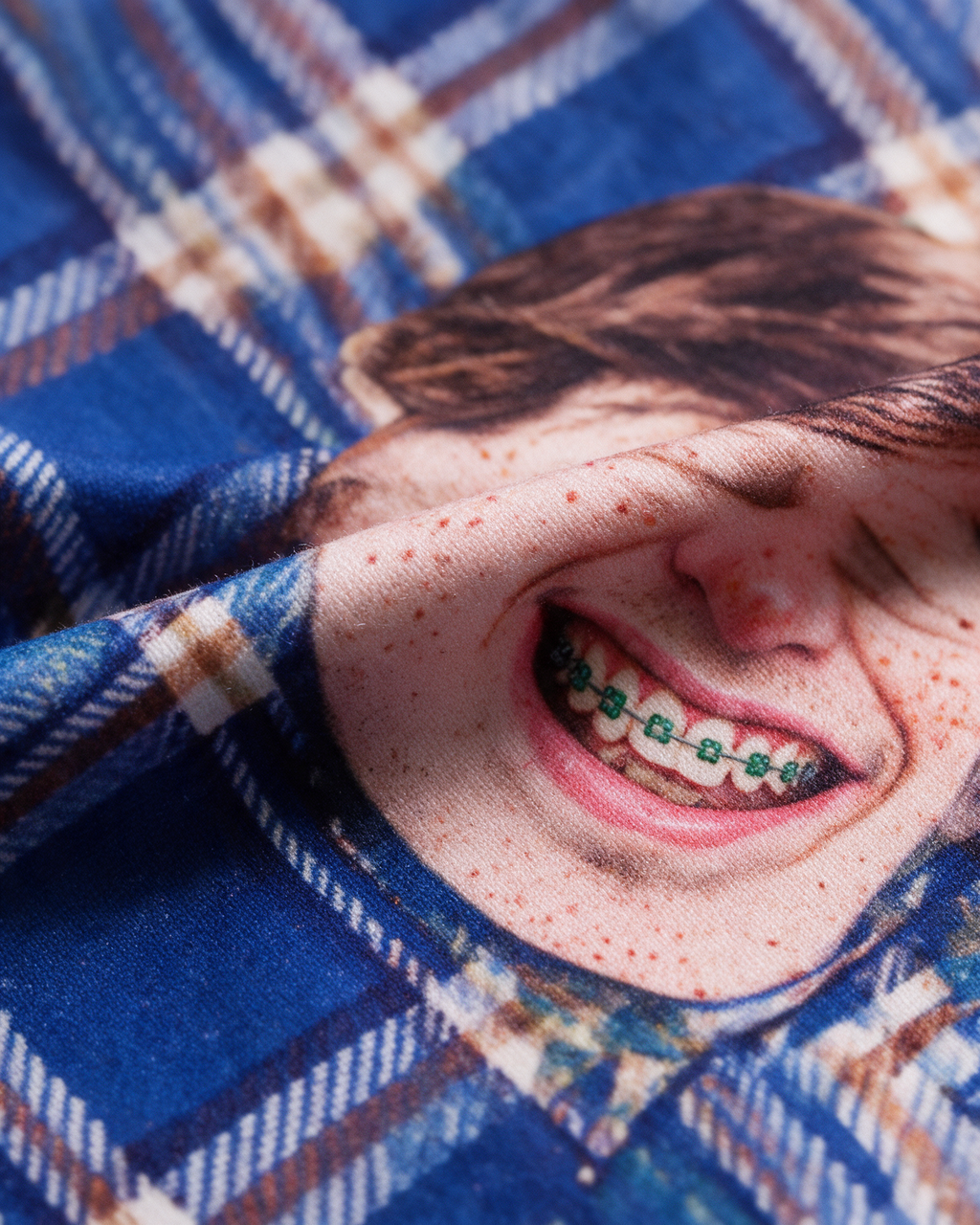 Novelty face-print balaclava material