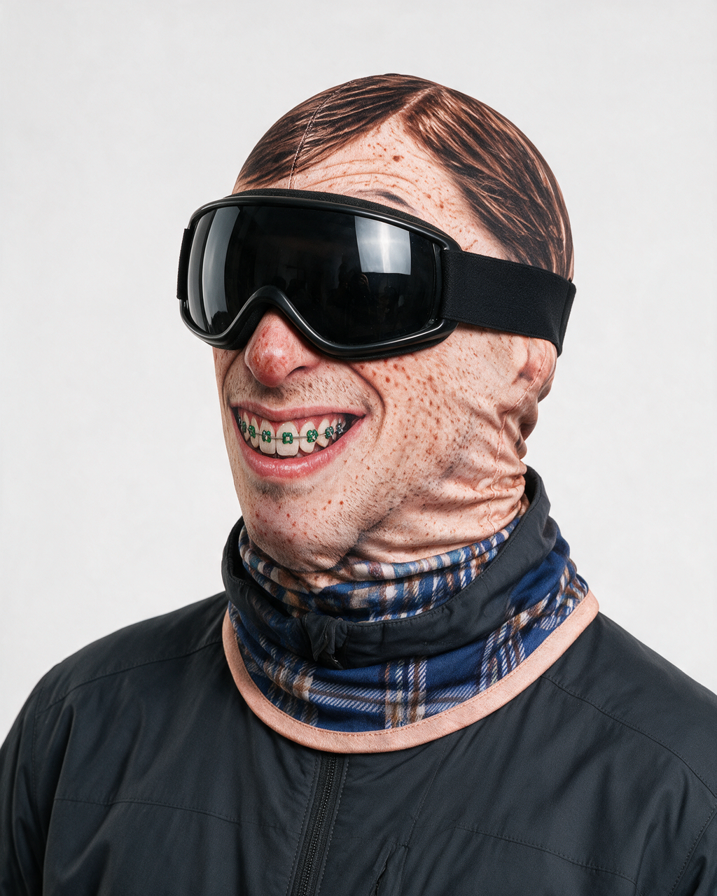 Novelty face-print balaclava fit