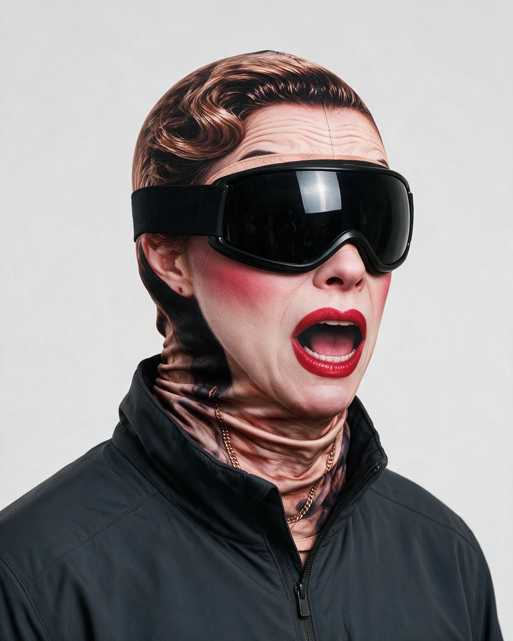 Novelty face-print balaclava fit
