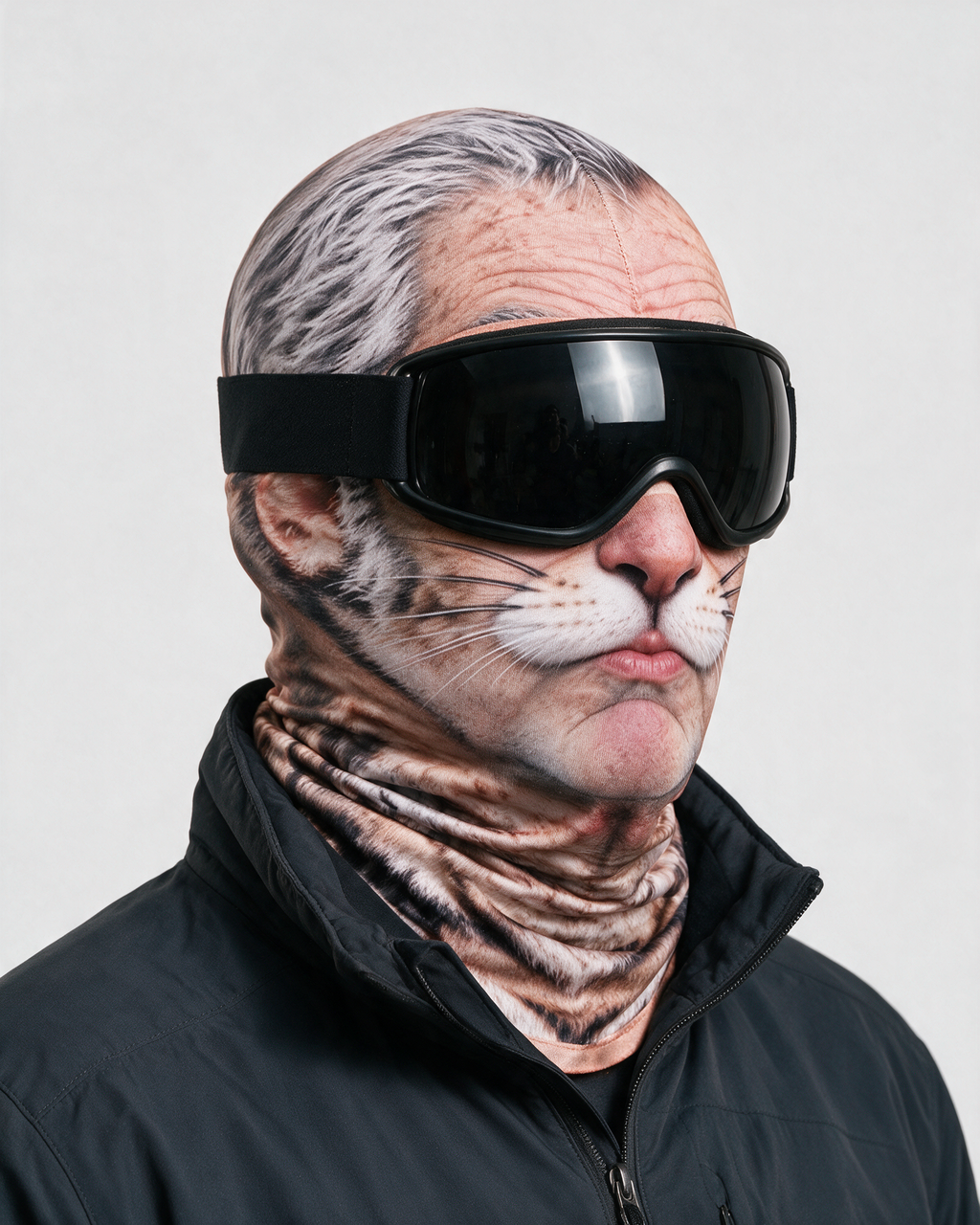 Novelty face-print balaclava fit
