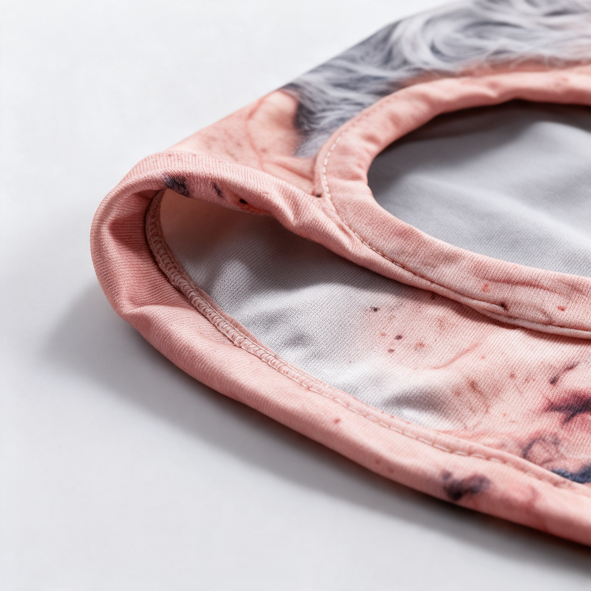 Printed balaclava texture and styling