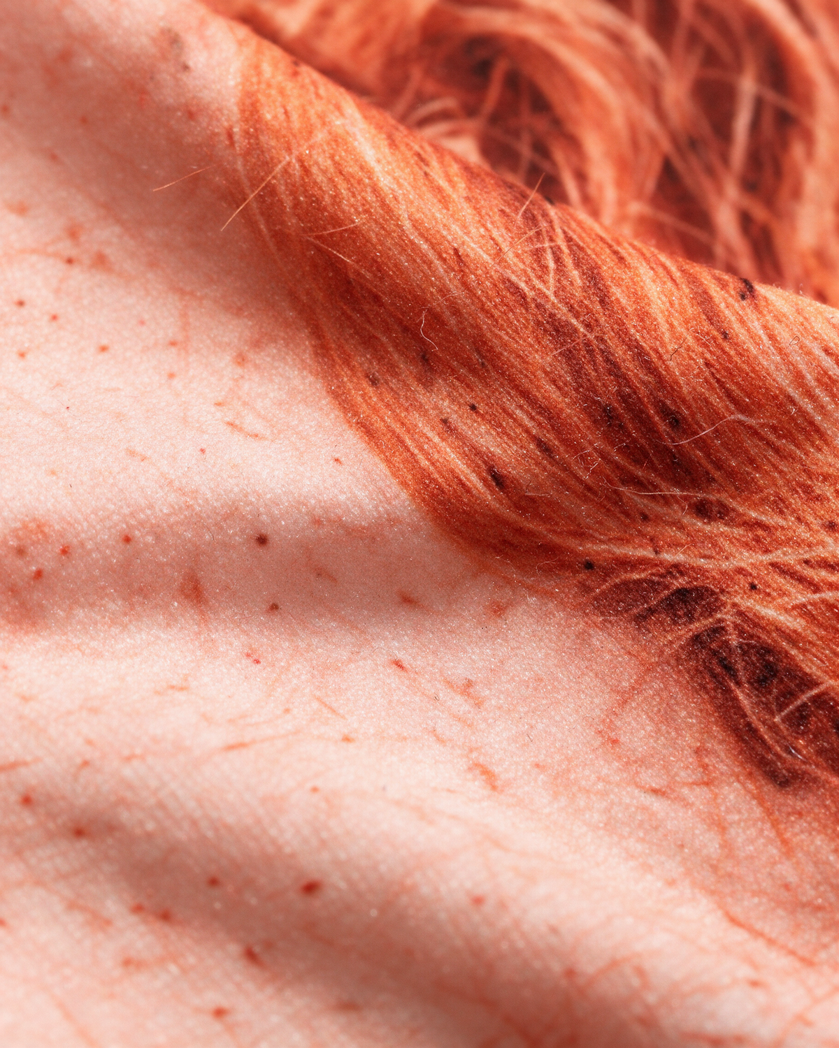Novelty face-print balaclava fabric detail