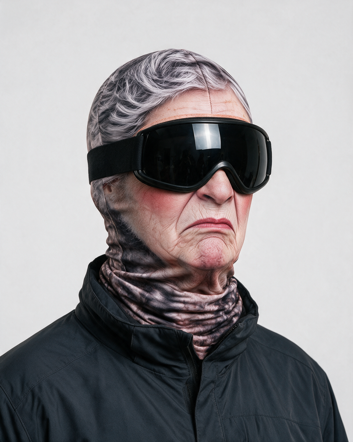 Novelty face-print balaclava fit
