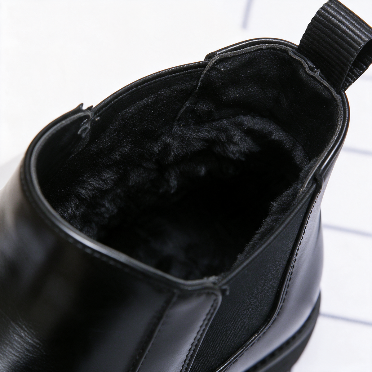 Boot material and construction photograph