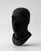 Black fleece-lined balaclava — full product on light gray
