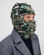Green Camo balaclava side portrait