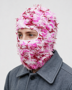 Pink Camo balaclava side portrait