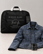 Men's Chase Leather Denim Jacket — Denim — whats-included