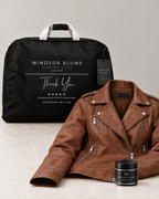 Women's Madeline Asymmetrical Leather Moto Jacket — Cognac — whats-included