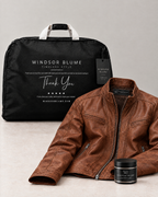 Men's Sean Vintage Leather Racer Jacket — Brown — whats-included