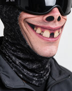 Printed fabric balaclava with ski goggles — gallery-fit