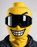 Printed fabric mask detail. Goggles and clothing not included.