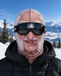 Funny printed fabric balaclava styled with ski goggles