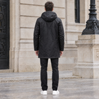 Men's Ari Hooded Anorak — Jacket — Black — full-body-back