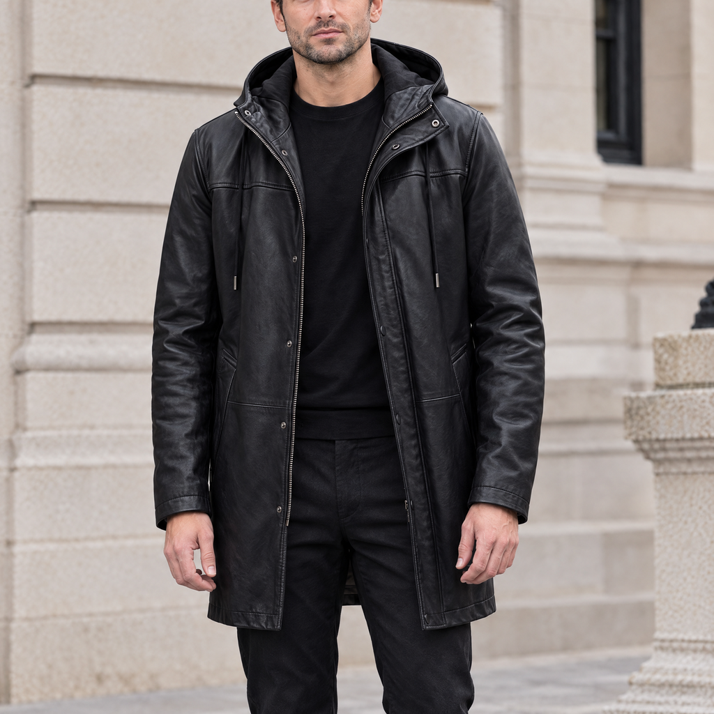 Men's Ari Hooded Anorak — Jacket — Black — hero