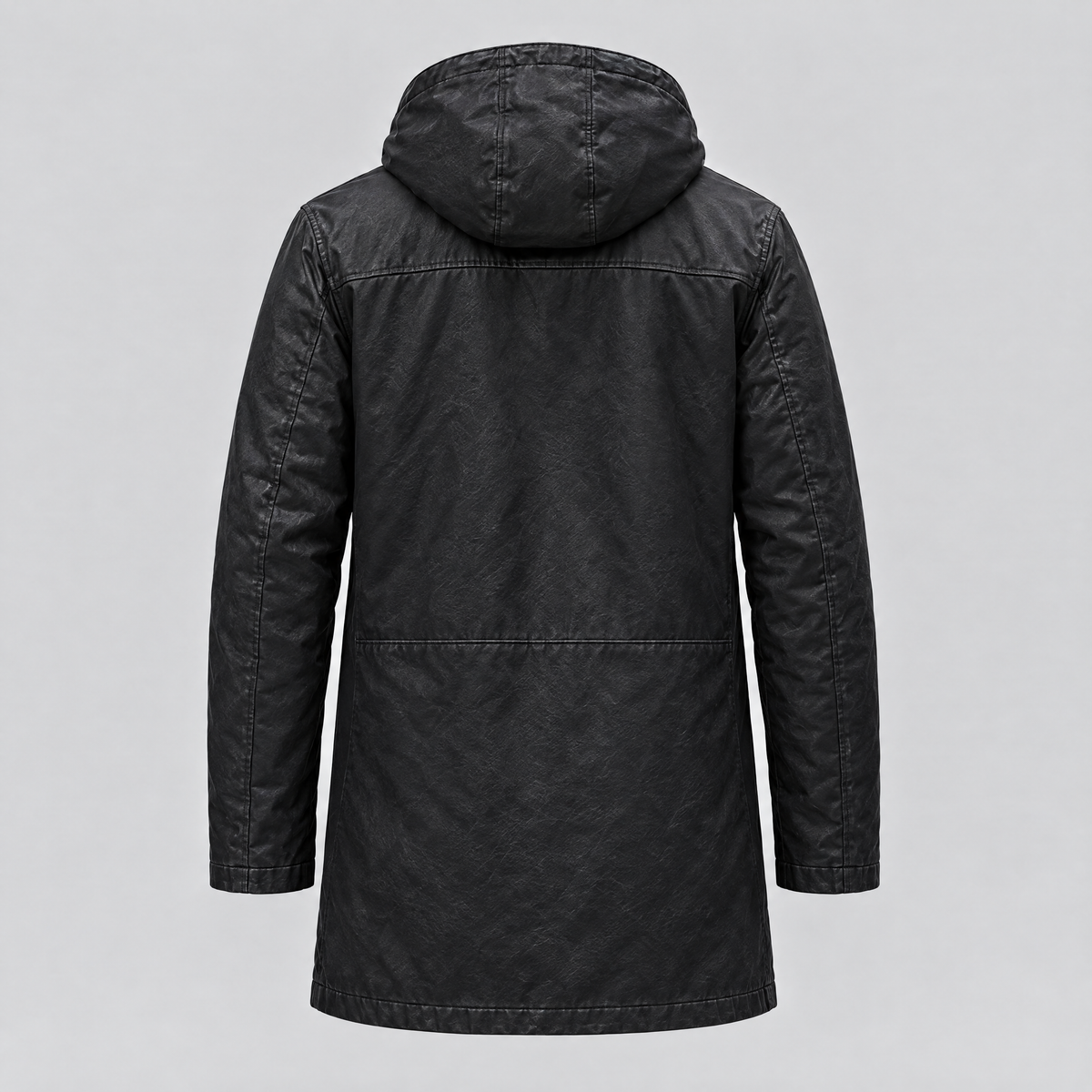 Men's Ari Hooded Anorak — Jacket — Black — product-back