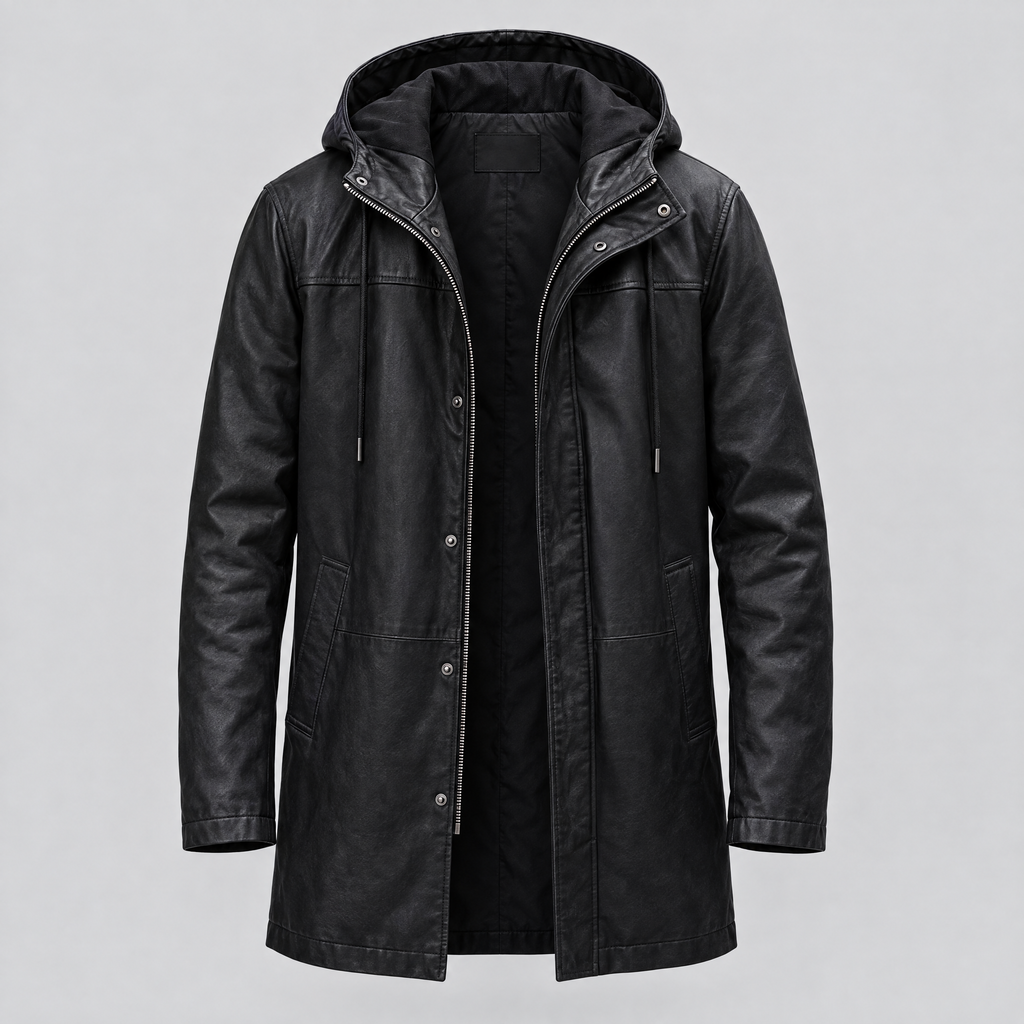 Men's Ari Hooded Anorak — Jacket — Black — product-front