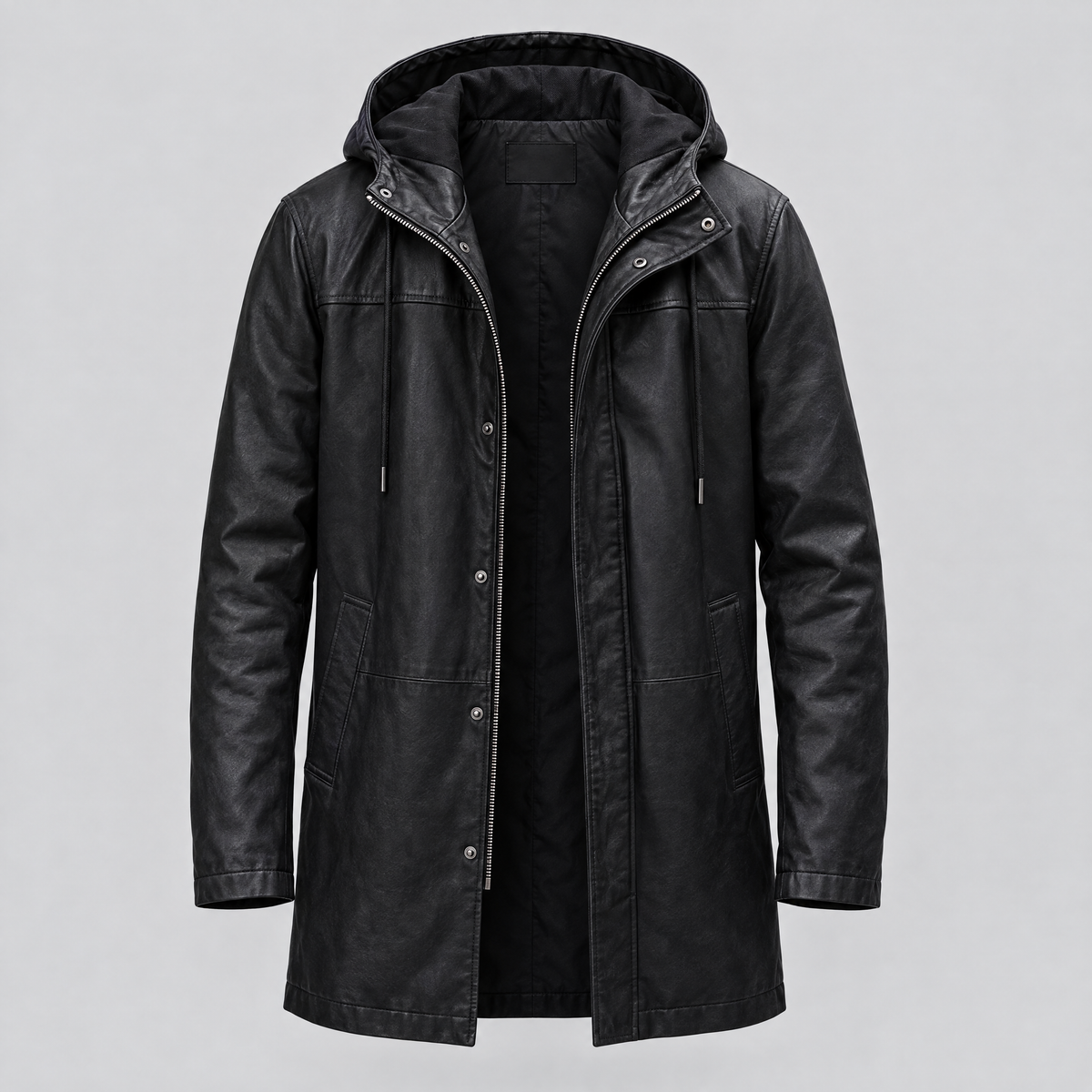 Men's Ari Hooded Anorak — Jacket — Black — product-front