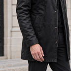 Men's Ari Hooded Anorak — Jacket — Black — sleeve-detail