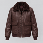 Women's Everleigh Faux Fur Lined Bomber Jacket — Wine — product-front