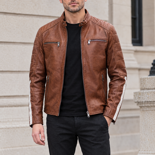 Men's Hank Vintage Striped Racer Jacket