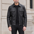 Men's Hendrix Zip Shirt Jacket — Black — hero