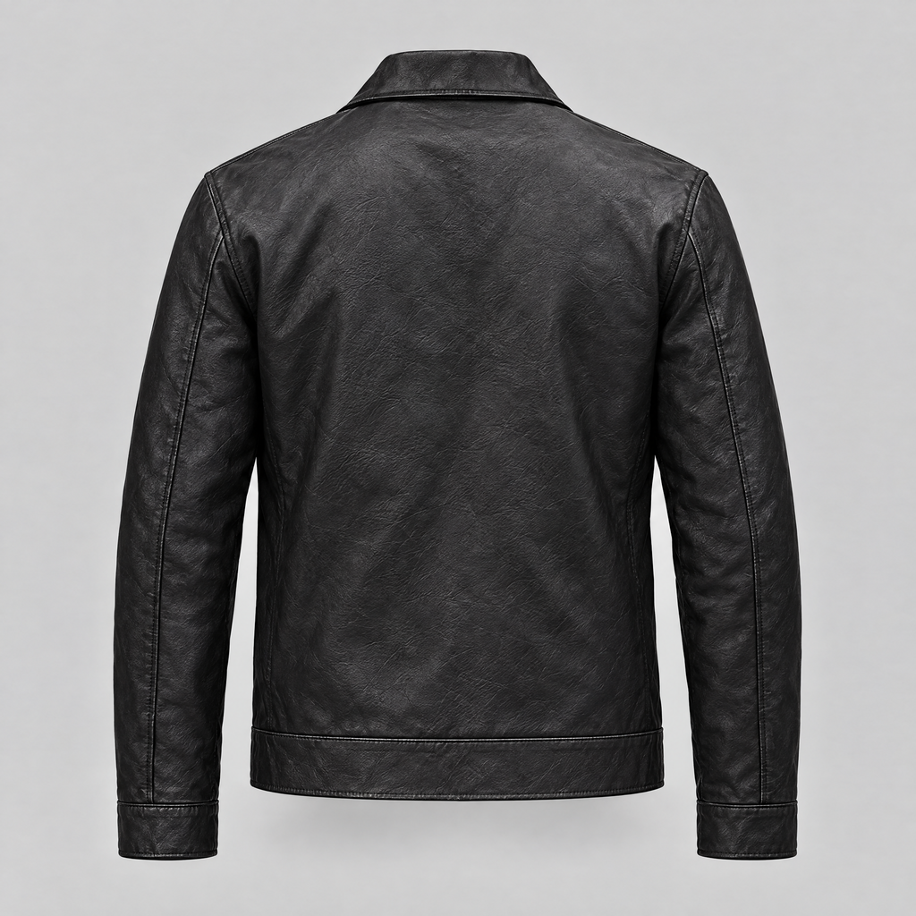 Men's Hendrix Zip Shirt Jacket — Black — product-back