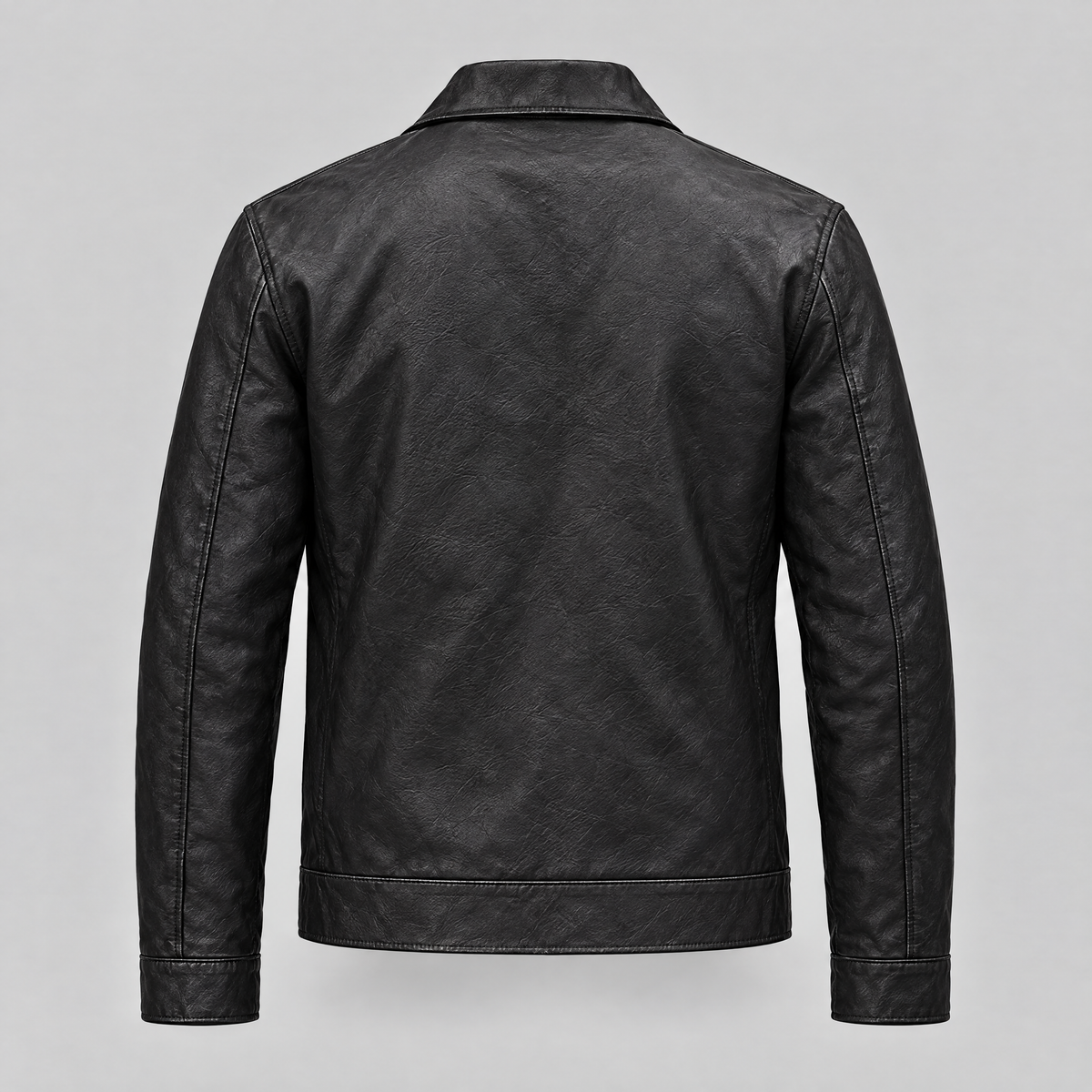 Men's Hendrix Zip Shirt Jacket — Black — product-back