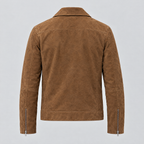 Men's Joss Suede Moto Jacket — Cognac — product-back