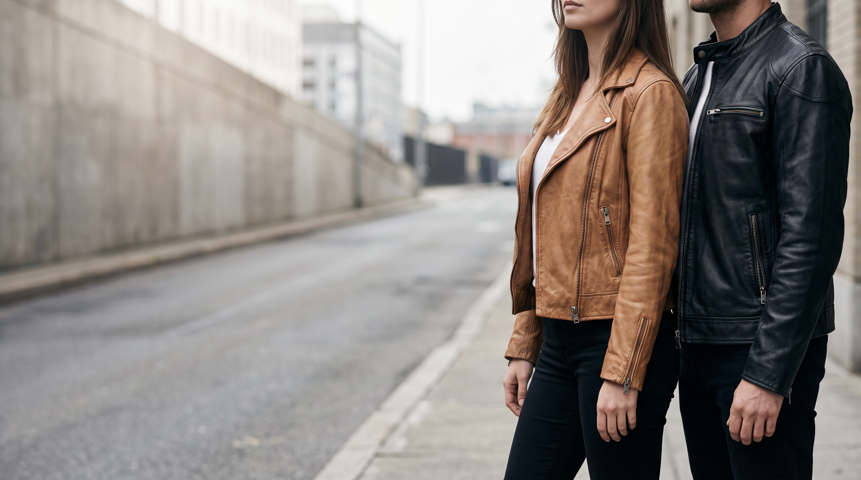 Windsor Blume leather jackets on the street