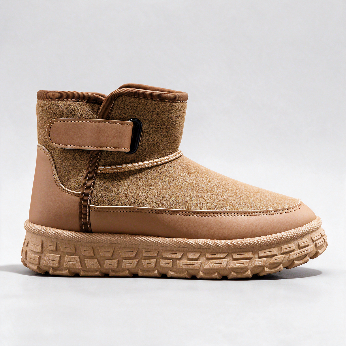 Men's Plush-Lined Strap Ankle Boots — feature detail