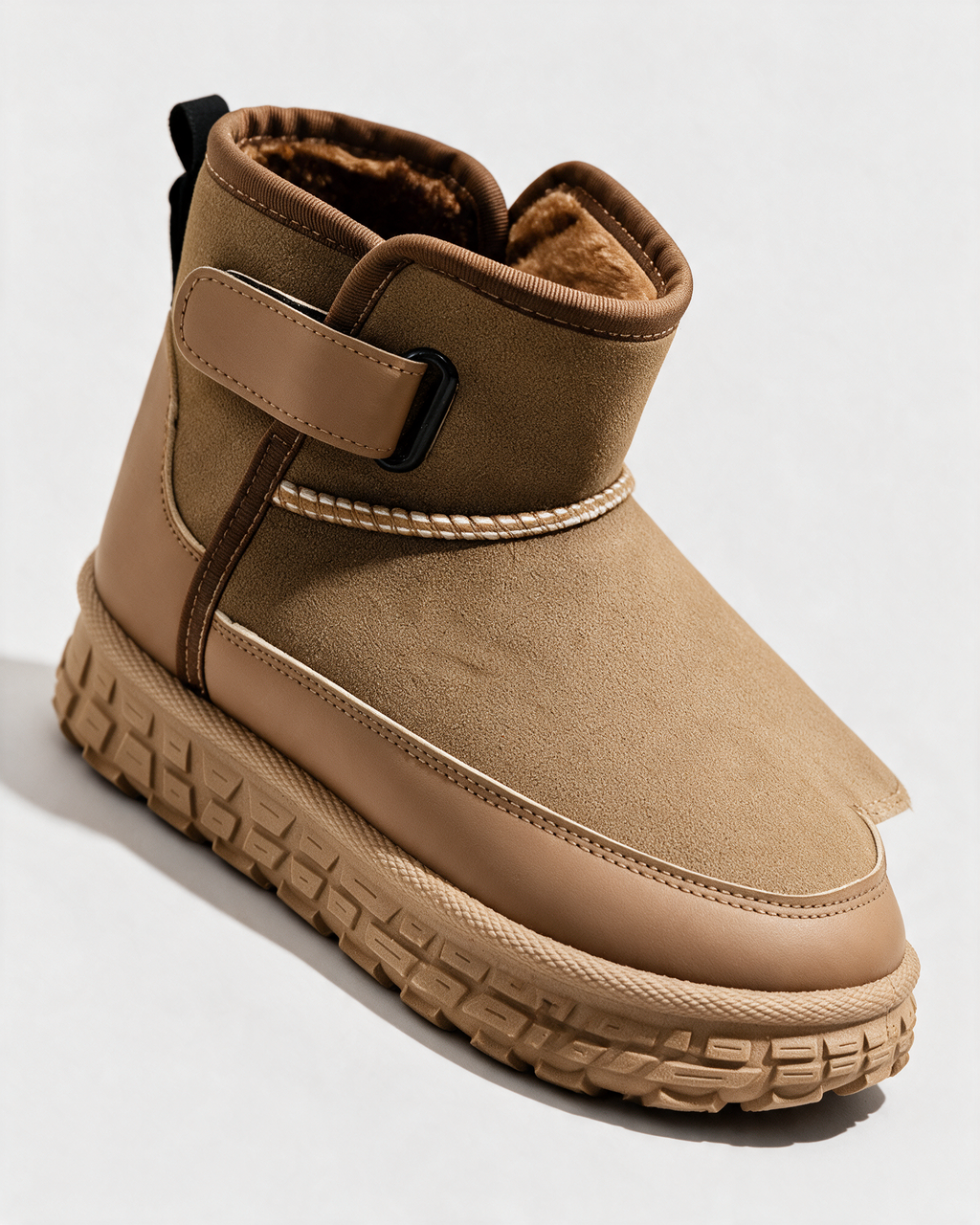 Men’s plush-lined ankle boots Camel