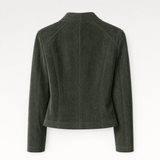 Women's Topstitched Faux Leather Zip Jacket