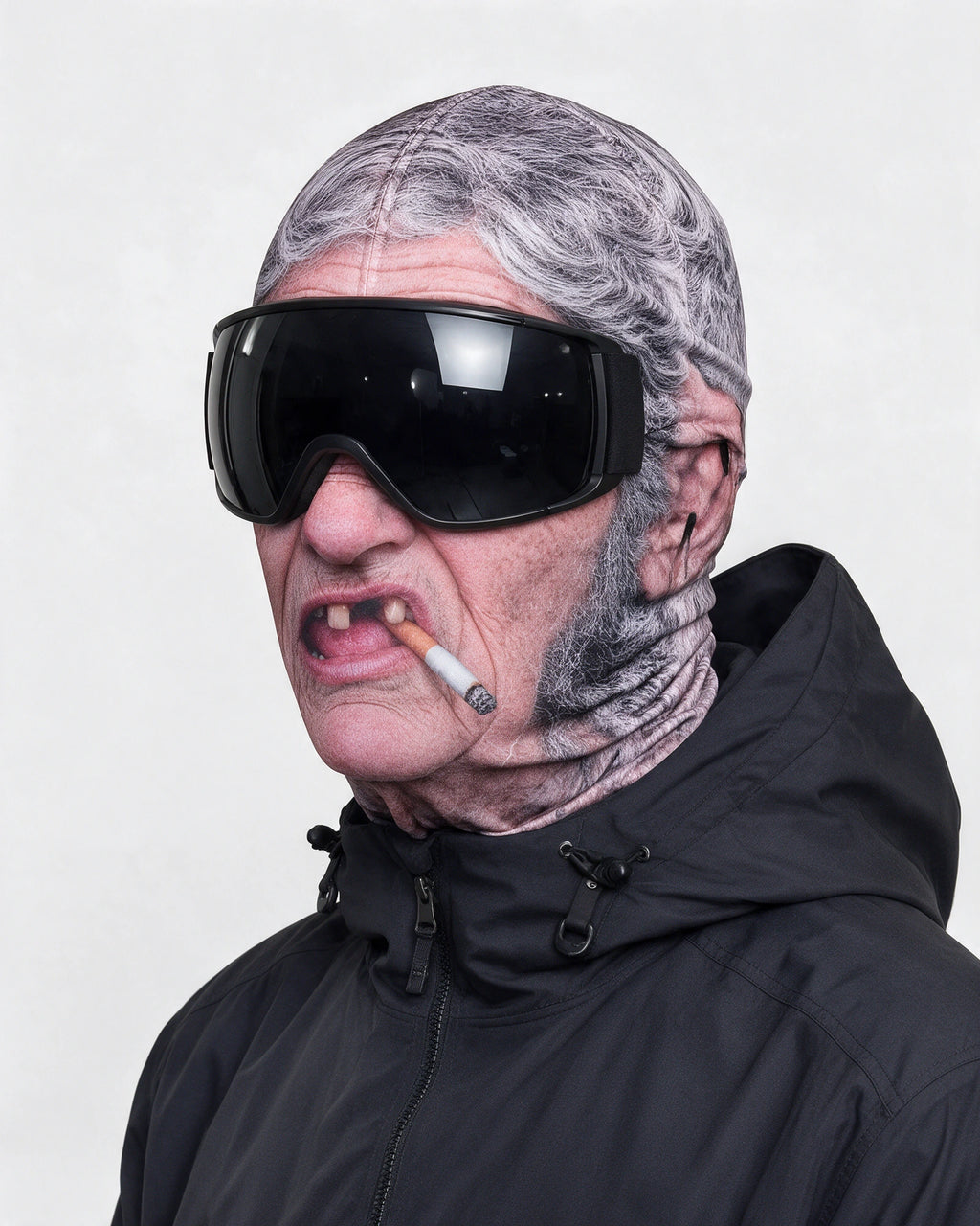 Gray-Haired Grandpa mask — gallery angle