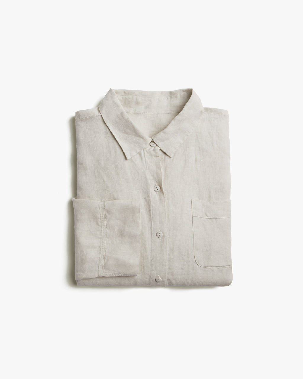 Women's Linen Lounge Top in Bone