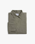 Women's Linen Lounge Top in Moss
