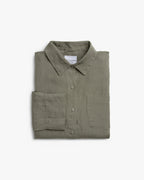 Women's Linen Lounge Top in Moss