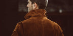 Men's The Moto Jacket in Tobacco Weatherproof Suede